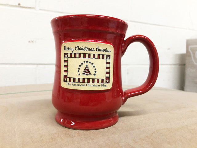 American Christmas Hand Made Coffee Mug