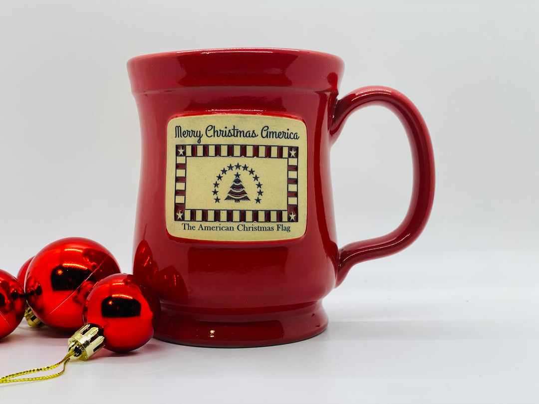 American Christmas Hand Made Coffee Mug